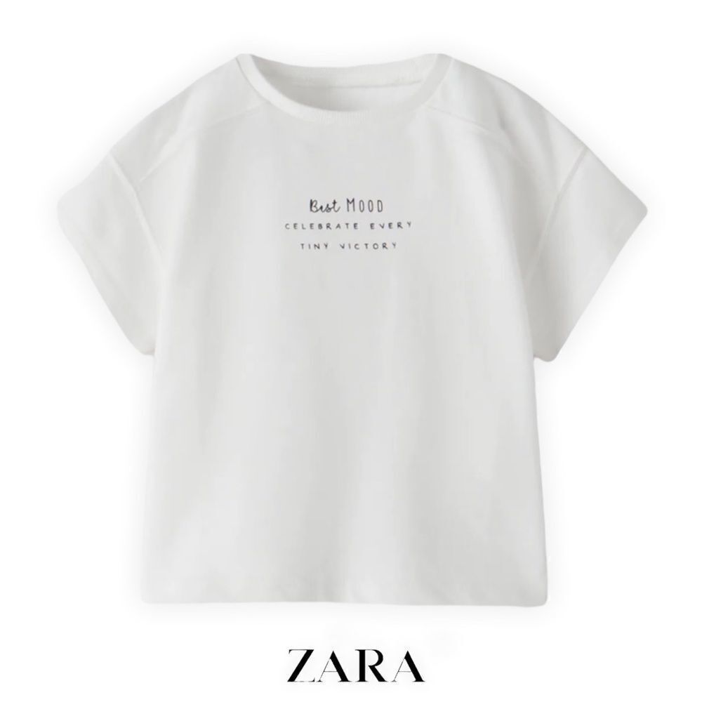 ZARA Kids | White | BEST MOOD T-SHIRT